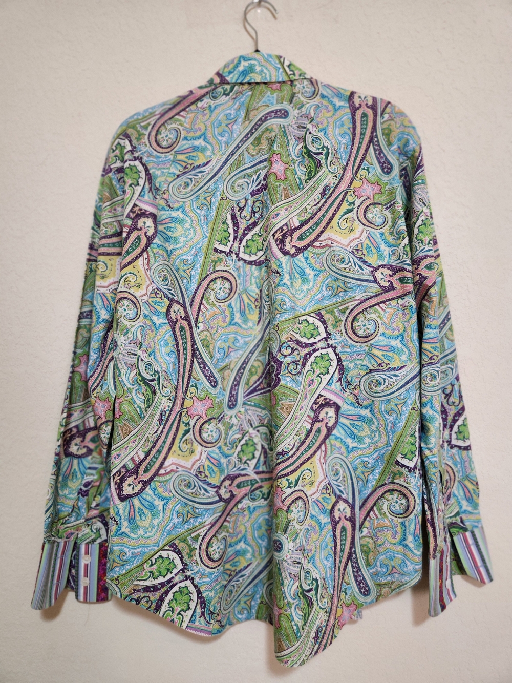 Robert Graham "Hudson" Paisley Button-Down Shirt Men's Size Large - Picture 3 of 13